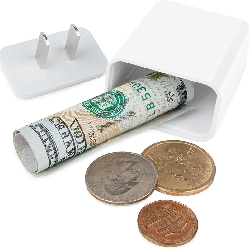 Hidden Charger Safe – Secret Stash Box for Keys, Cash & Jewelry