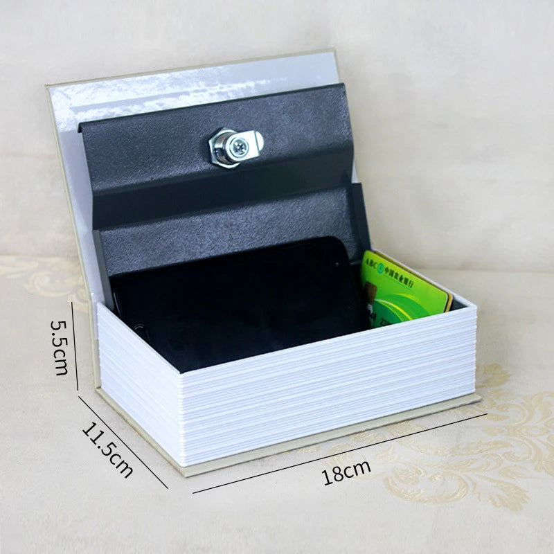 Book Safe with Combination Lock – Secret Hidden Dictionary Safe Box for Cash, Jewelry & Valuables