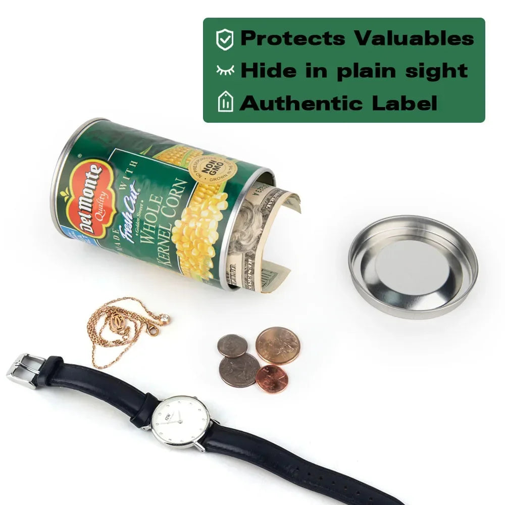 idden Food Can Safe – Realistic Diversion Stash Box for Cash, Jewelry & Valuables – Kitchen Cupboard Secret Storage