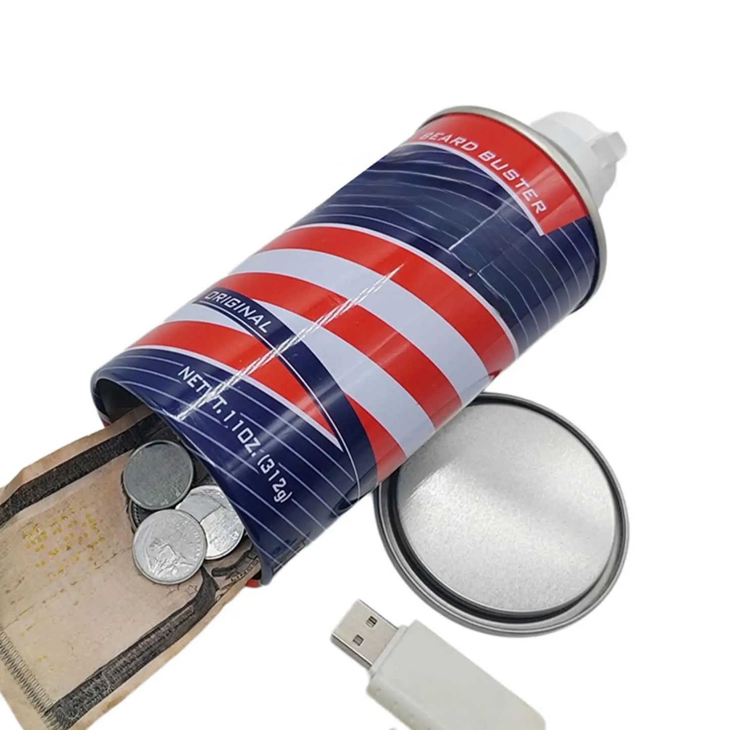 Portable Diversion Safe – Hidden Can Secret Storage for Cash, Keys & Jewelry (Travel & Home Security)