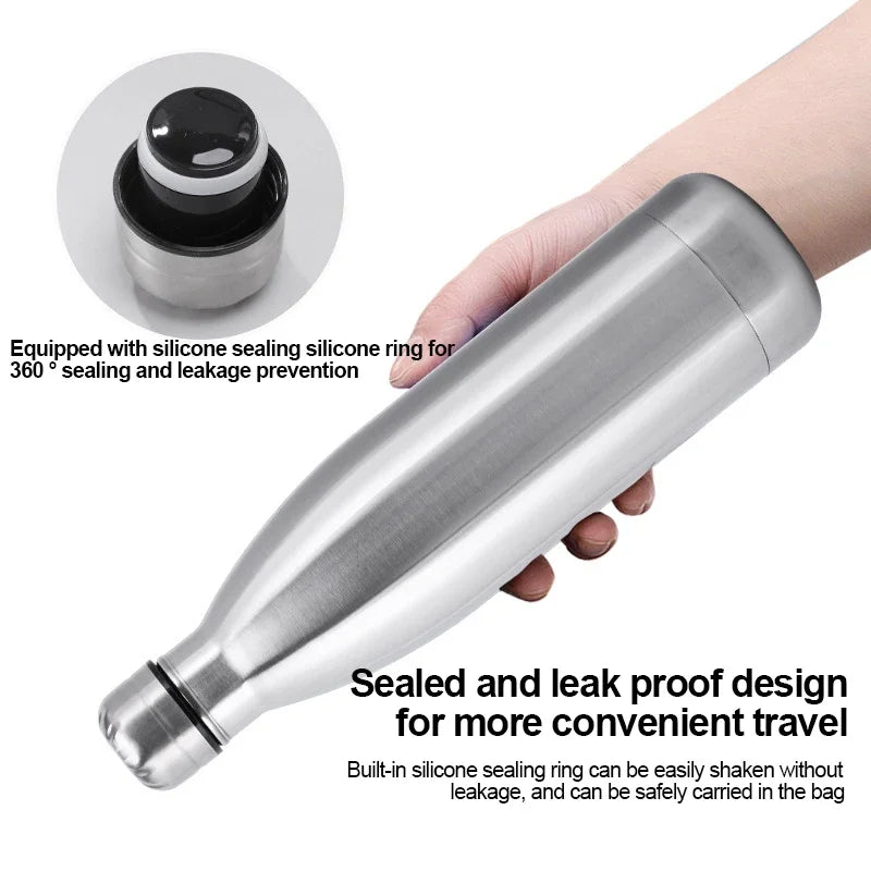 Stainless Steel Water Bottle Safe – Hidden Diversion Container for Cash, Keys & Valuables – Secret Travel Security Stash